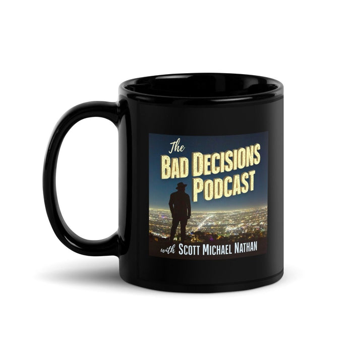 Bad Decisions | Black Glossy Mug
