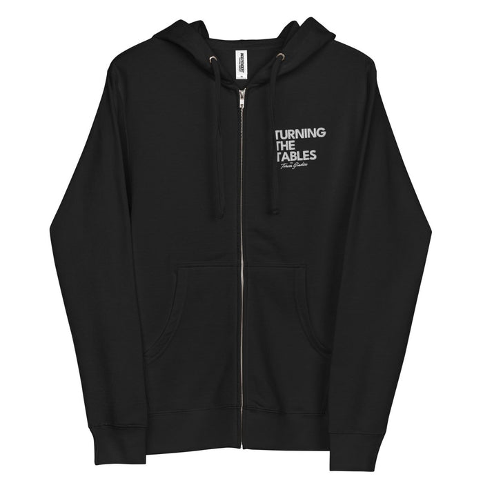 Turning The Tables | Unisex fleece zip up hoodie