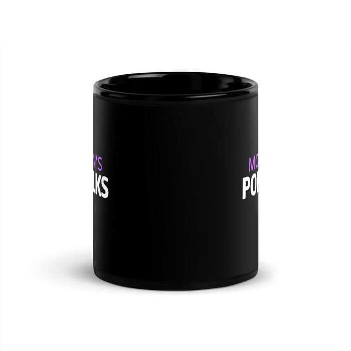 Morgan's Pop Talks | Black Glossy Mug