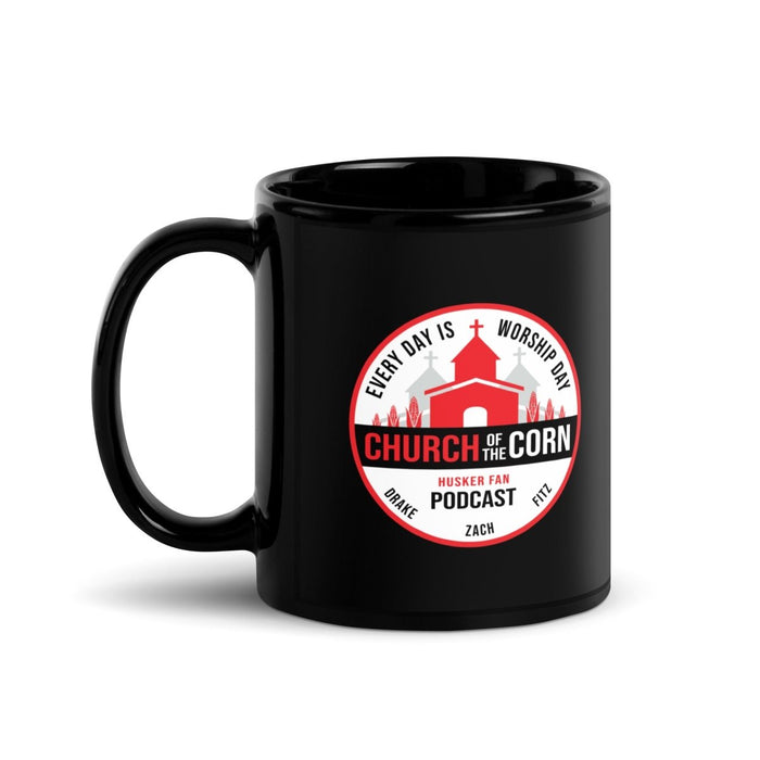 Church of the CorN | Black Glossy Mug