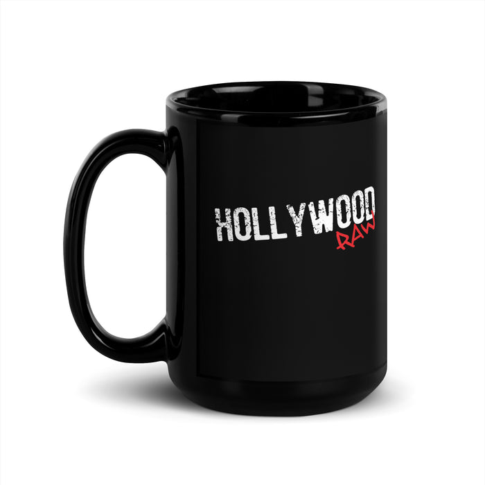 Hollywood Raw | Black Glossy Mug
