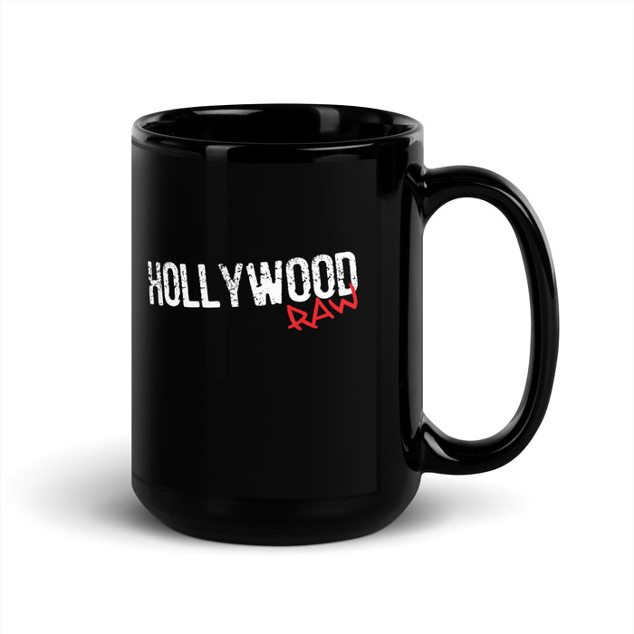Hollywood Raw | Black Glossy Mug