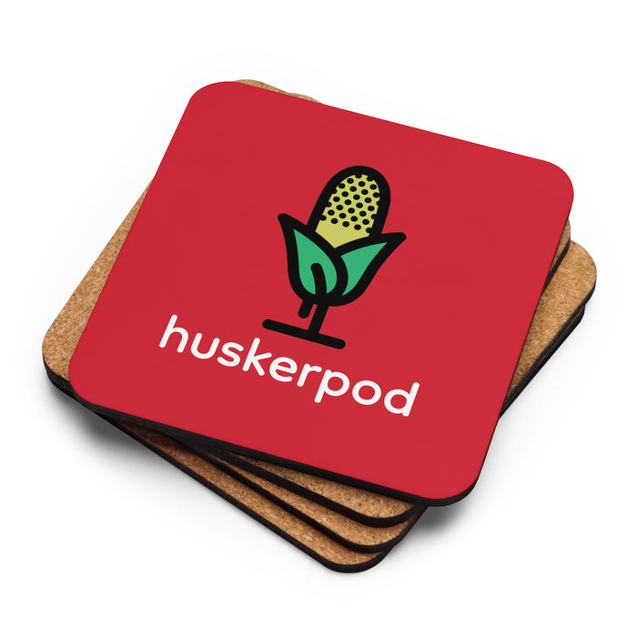 Huskerpod | Cork-back coaster