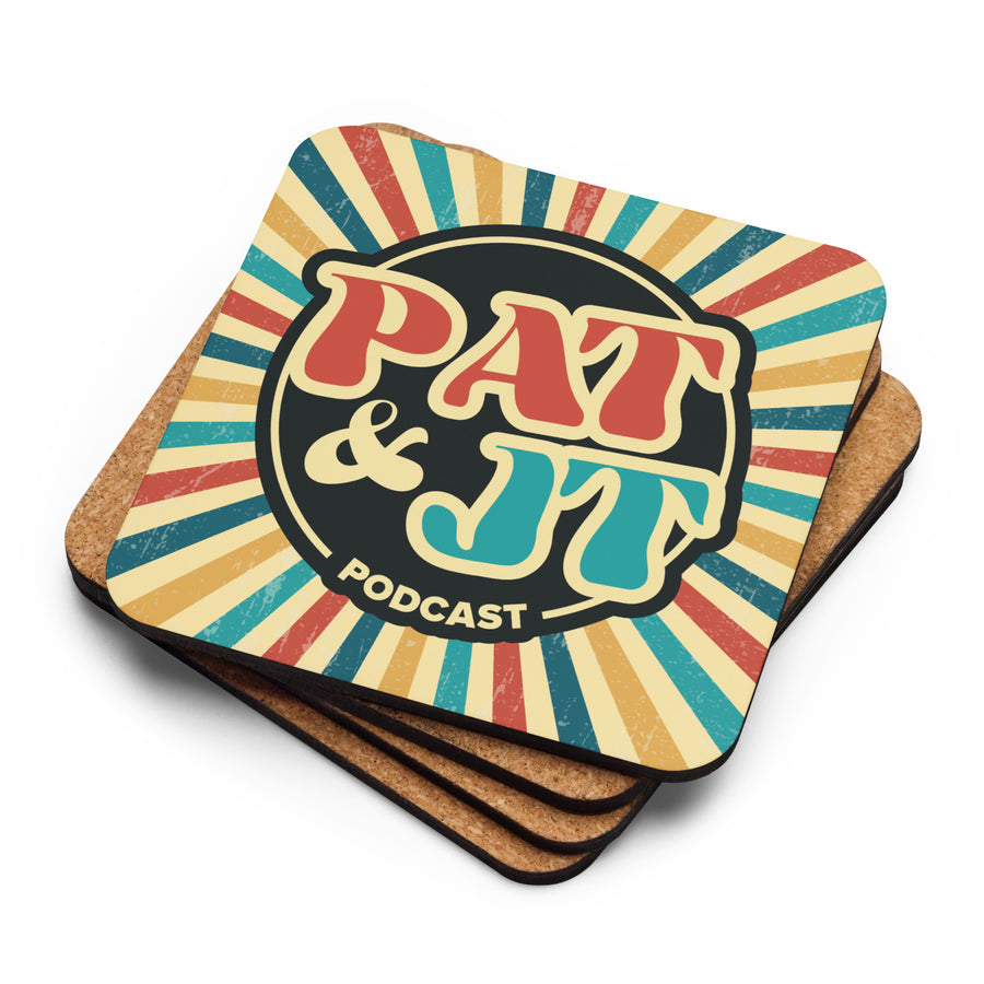 Pat & JT | Cork-back coaster