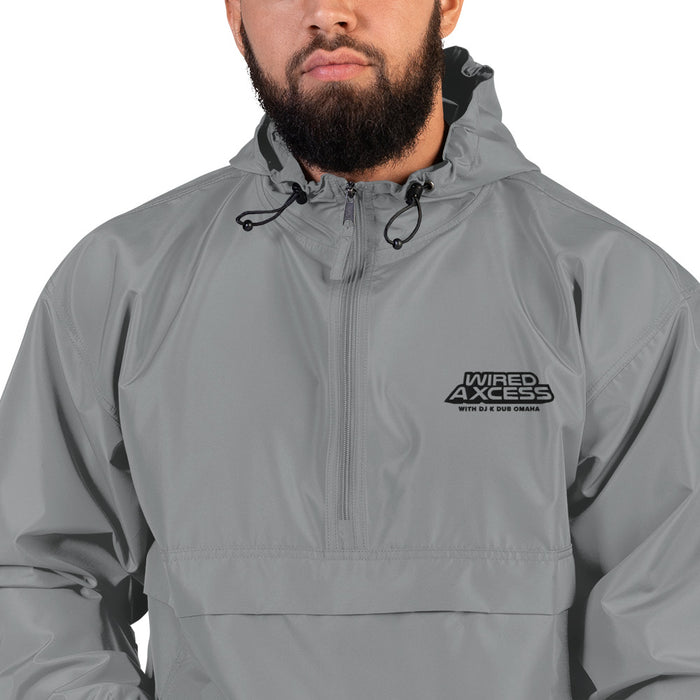 Wired Axcess | Grey Embroidered Champion Packable Jacket