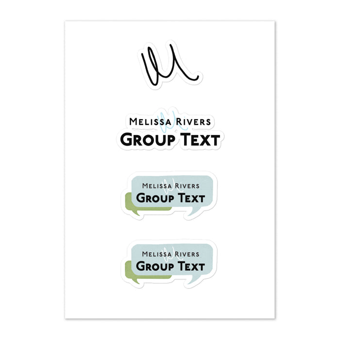 Melissa Rivers' Group Text Podcast | Sticker Sheet