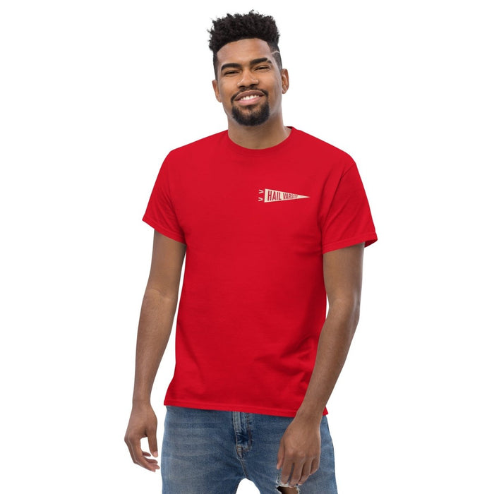 Hail Varsity Pennant T-Shirt - Cherry Red