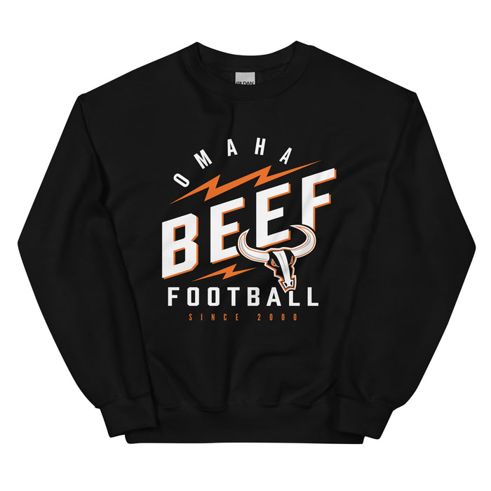 Omaha Beef Football | Electric | Unisex Sweatshirt