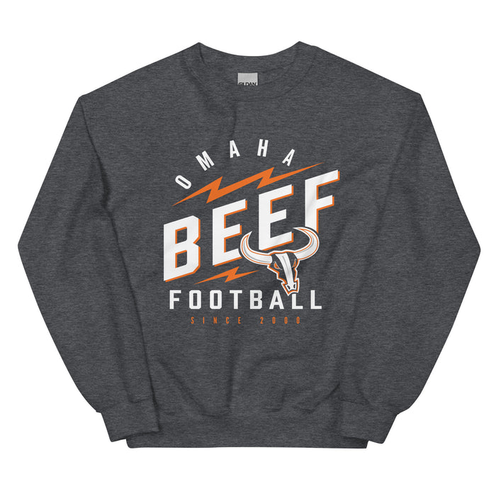Omaha Beef Football | Electric | Unisex Sweatshirt