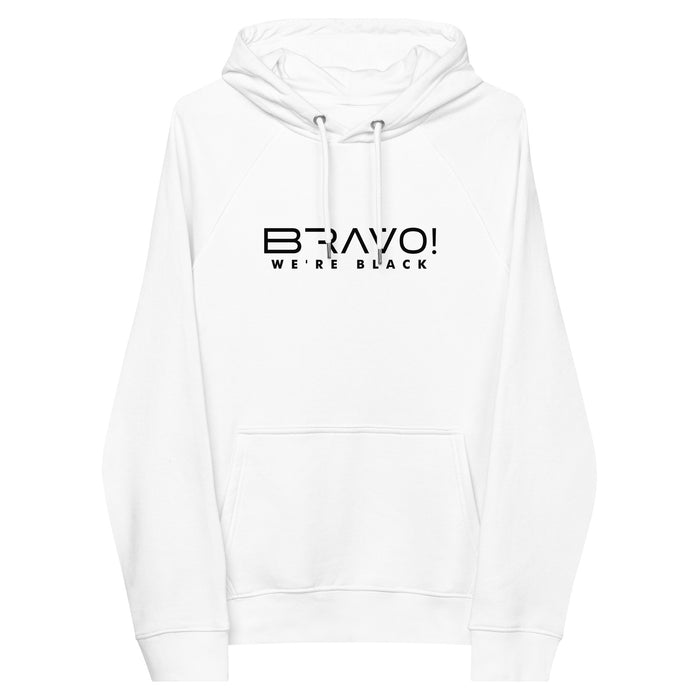Bravo! We're Black | Unisex eco raglan hoodie