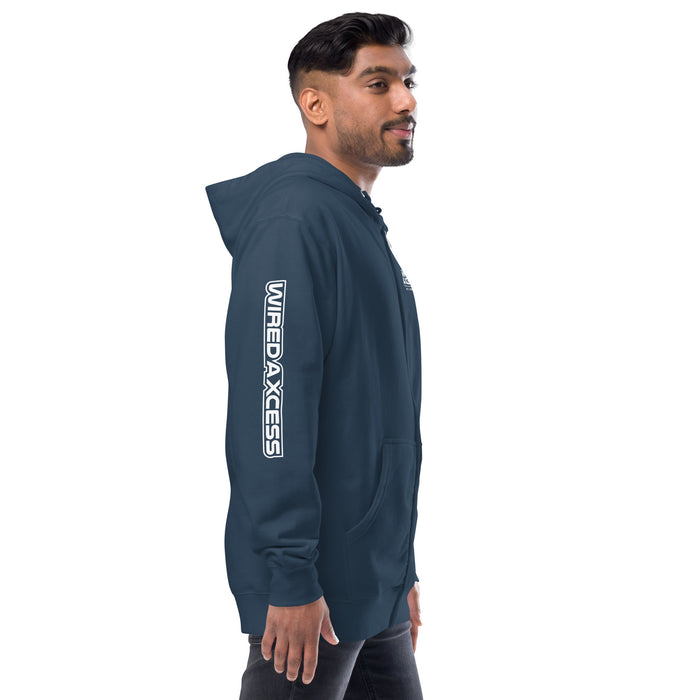 Wired Axcess | Unisex fleece zip up hoodie