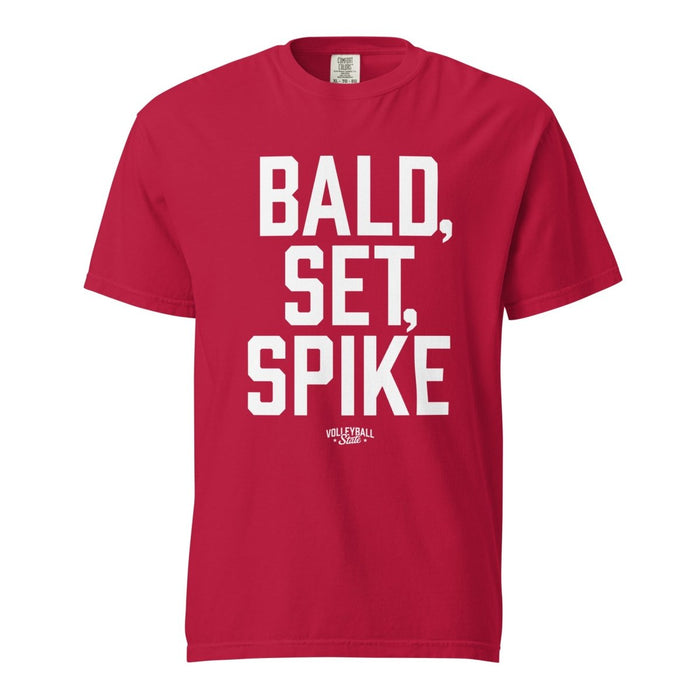 Volleyball State | Bald Set Spike | Unisex Garment-Dyed Heavyweight t-shirt