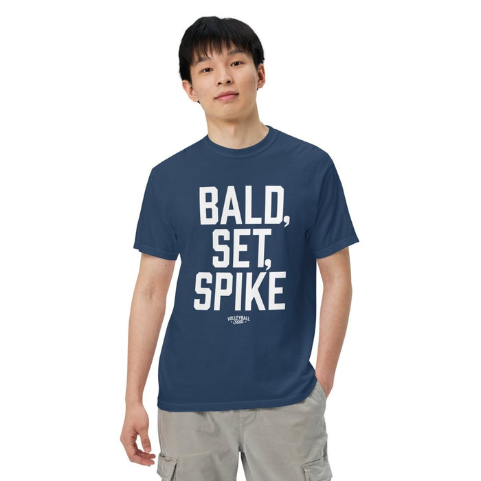 Volleyball State | Bald Set Spike | Unisex Garment-Dyed Heavyweight t-shirt