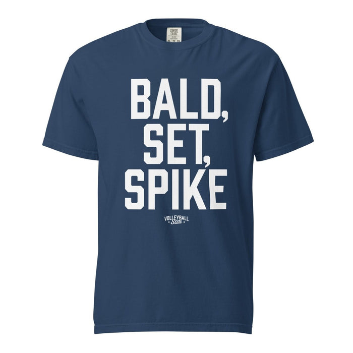 Volleyball State | Bald Set Spike | Unisex Garment-Dyed Heavyweight t-shirt