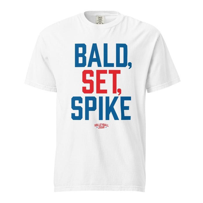 Volleyball State | Bald Set Spike | Unisex Garment-Dyed Heavyweight t-shirt