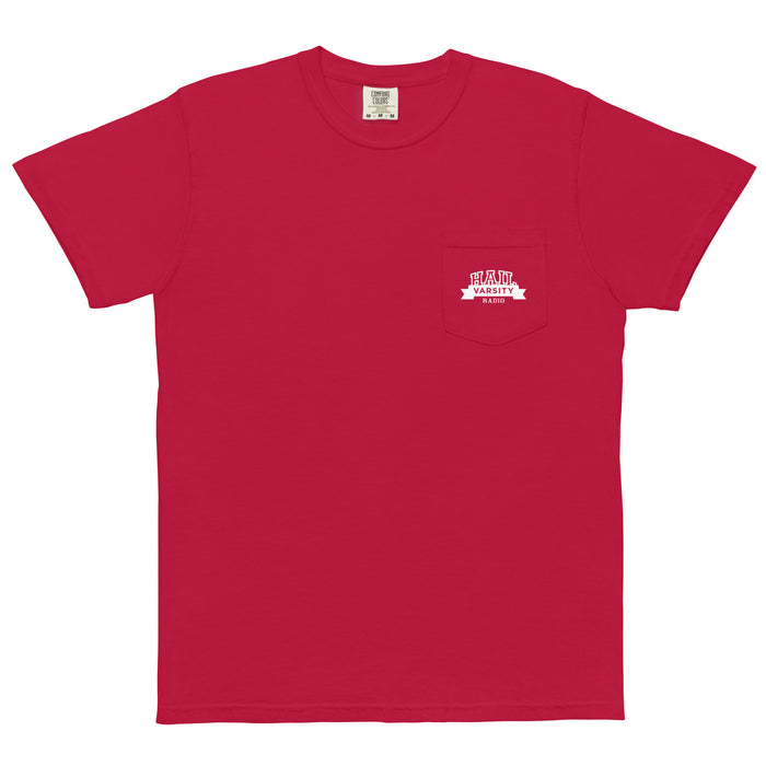 Hail Varsity Radio | Unisex garment-dyed pocket t-shirt