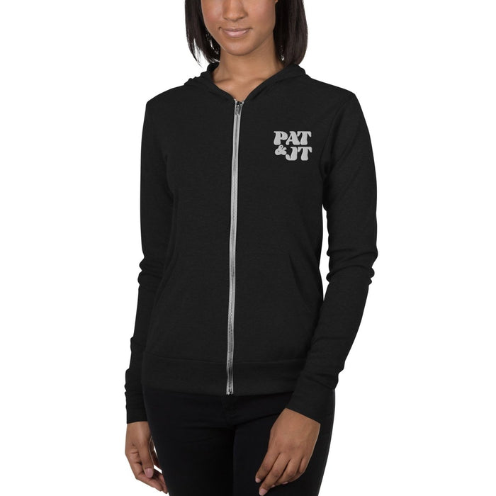 Pat & JT | Unisex zip hoodie