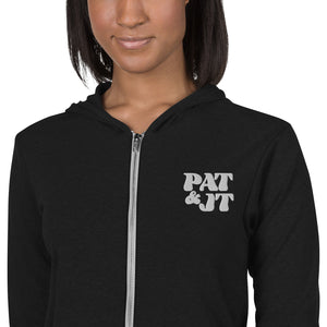 Pat & JT | Unisex zip hoodie