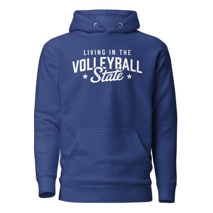 Volleyball State | Living The Best Life | Unisex Hoodie