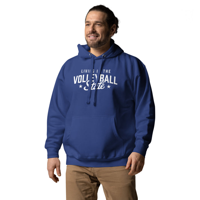 Volleyball State | Living The Best Life | Unisex Hoodie