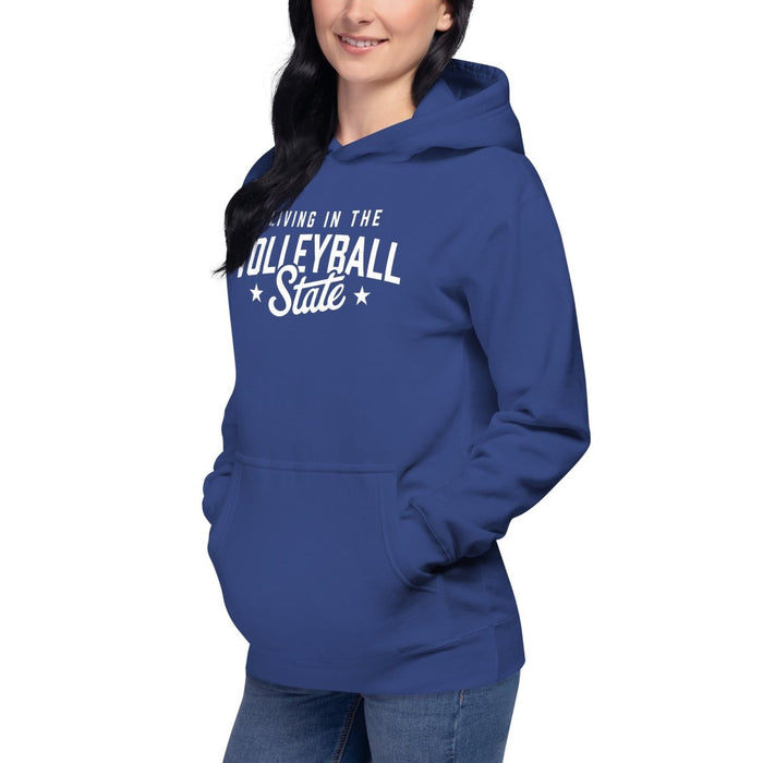 Volleyball State | Living The Best Life | Unisex Hoodie