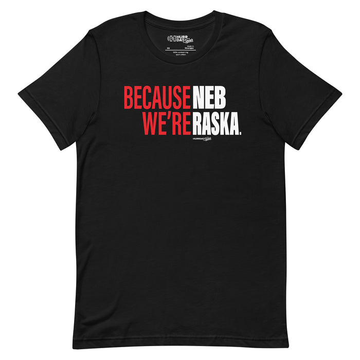 Hurrdat Sports | Because We're Nebraska | Unisex t-shirt