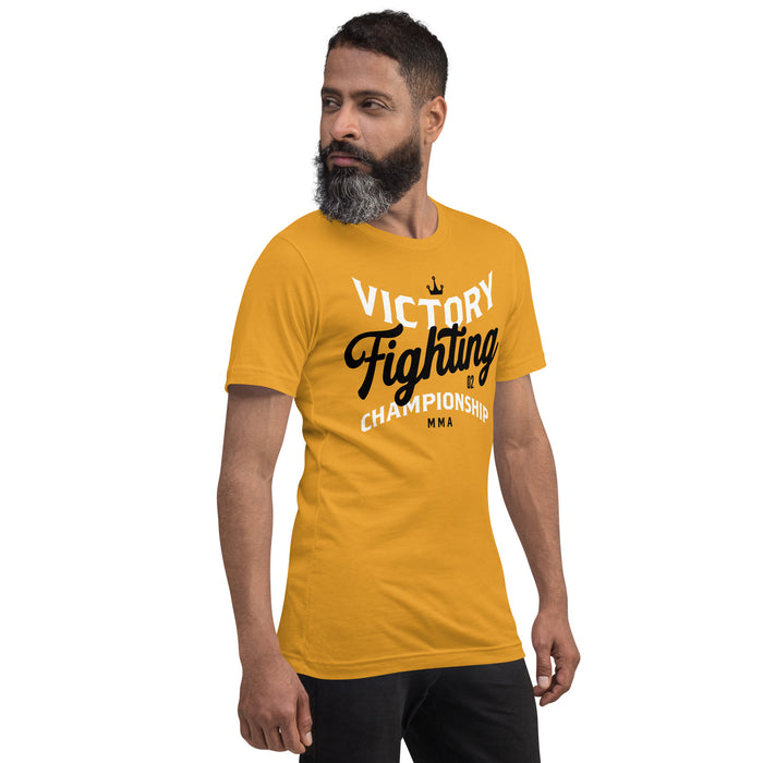 Victory Fighting Championship | Script on Gold Logo | Unisex T-shirt