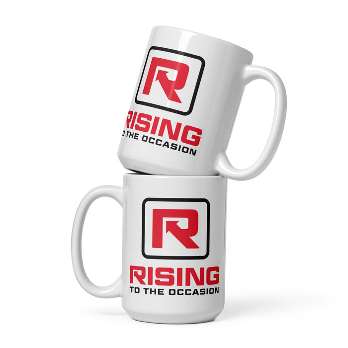 Rising to the Occasion | White glossy mug