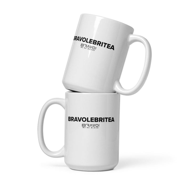 Bravo! We're Black | Bravolebritea | White glossy mug