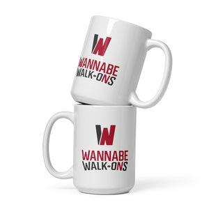 Wannabe Walk-Ons | White glossy mug