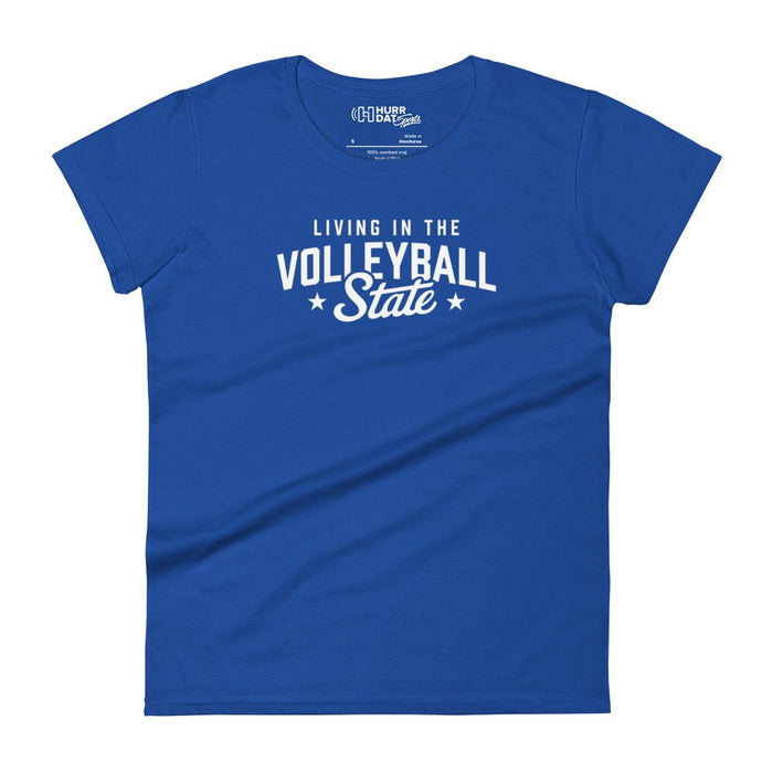 Volleyball State | Living The Best Life | Women's Short Sleeve t-shirt