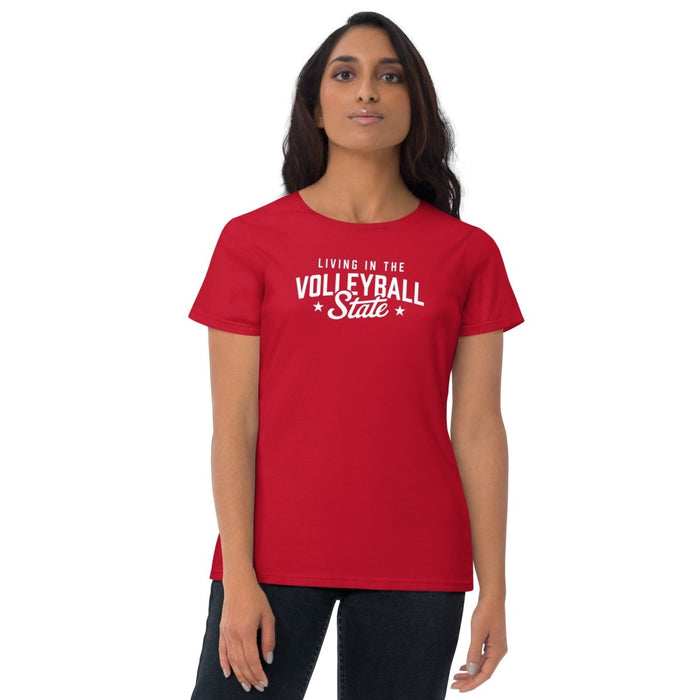 Volleyball State | Living The Best Life | Women's Short Sleeve t-shirt