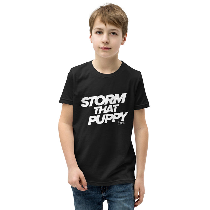 The Schick and Nick Show | Storm That Puppy | Youth Short Sleeve T-Shirt